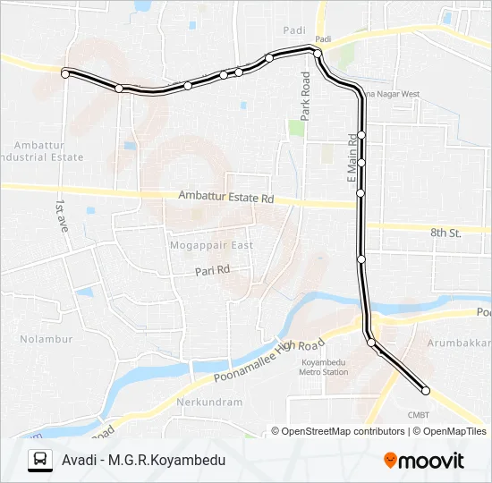 70ACT Bus Line Map