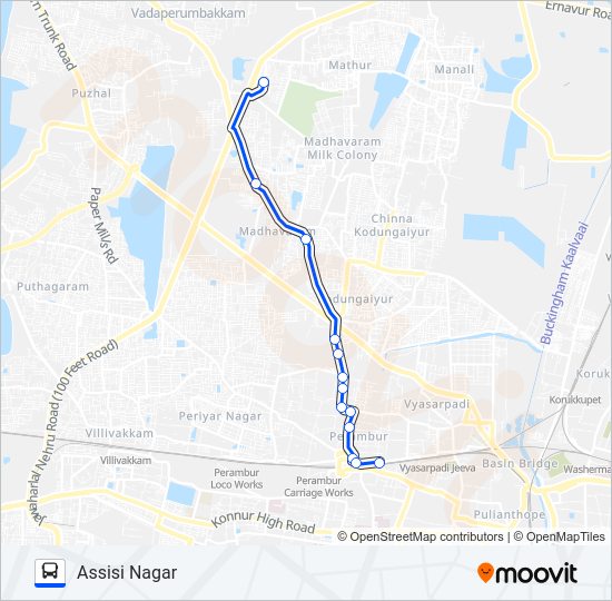 S64 Bus Line Map