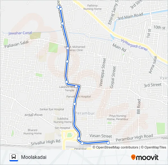 S64 Bus Line Map
