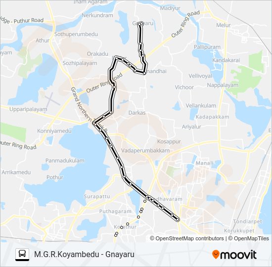 114CCT bus Line Map