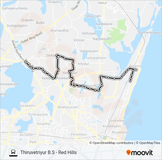 36V Bus Line Map