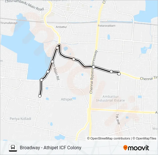 7MET Bus Line Map