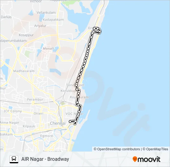 C56CET Bus Line Map