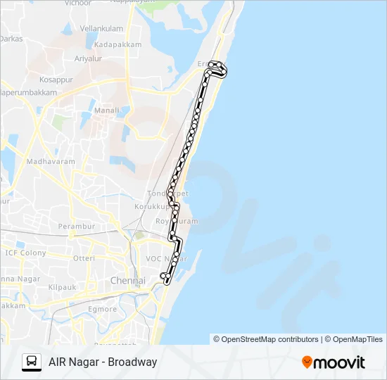 C56CET Bus Line Map