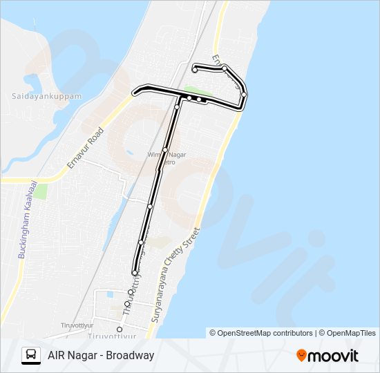 C56CET Bus Line Map