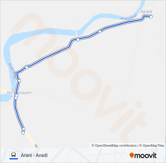 580 Bus Line Map