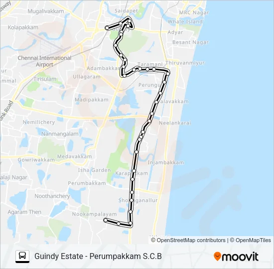 119G Bus Line Map