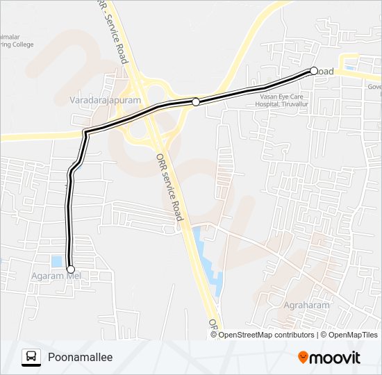 54FET bus Line Map