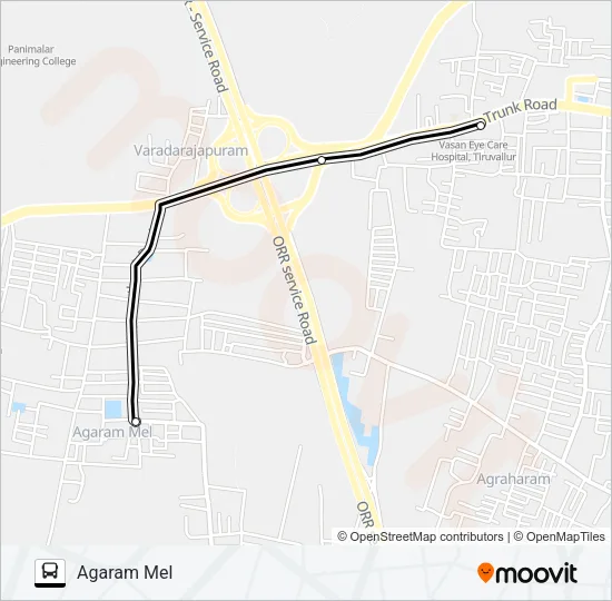 54FET Bus Line Map