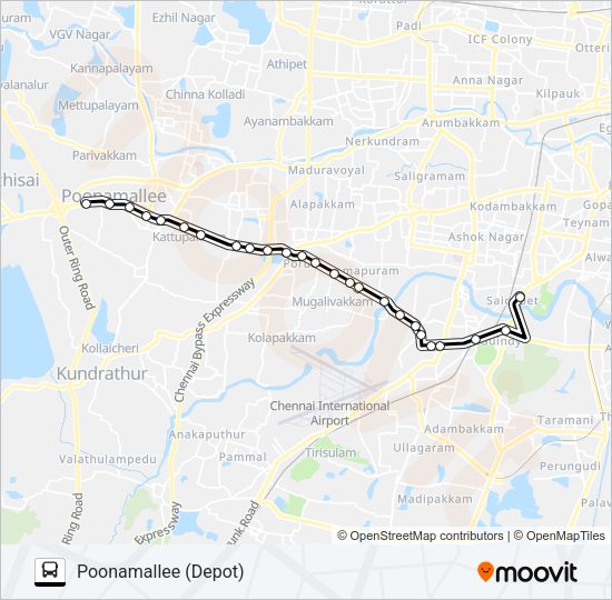 54FET Bus Line Map