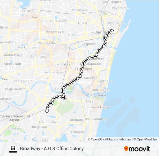 9MET Bus Line Map