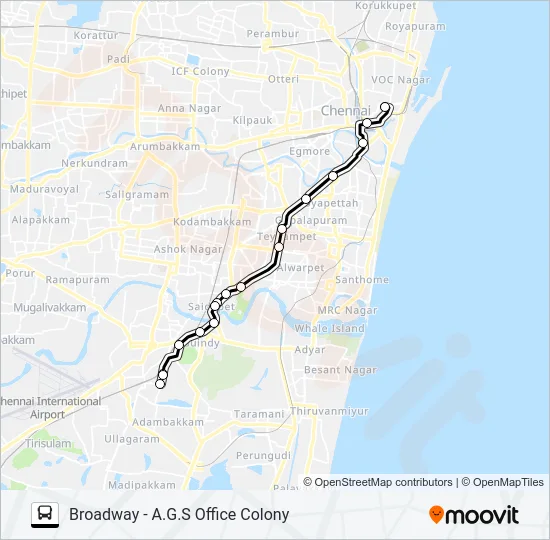 9MET Bus Line Map