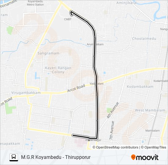 242 Route: Schedules, Stops & Maps - Moolakadai (Updated)