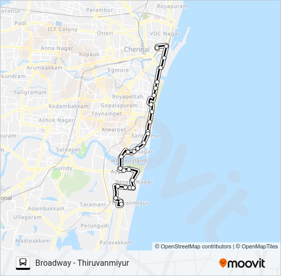 6 Bus Line Map