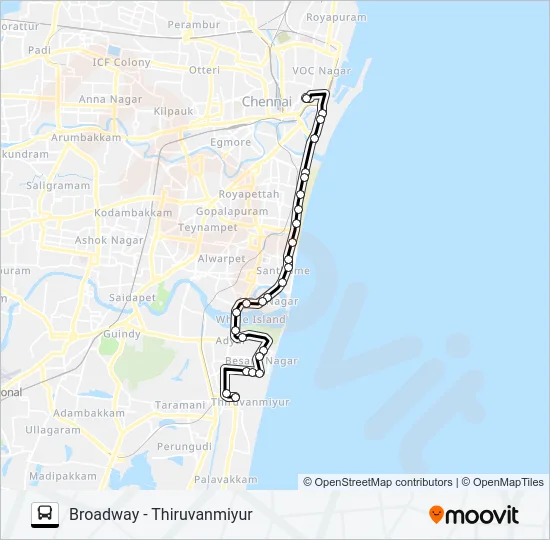 6 Bus Line Map