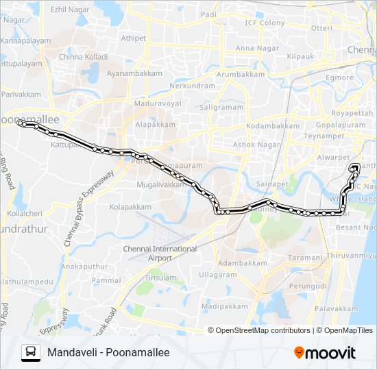 49F bus Line Map