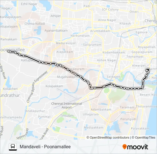 49F Bus Line Map