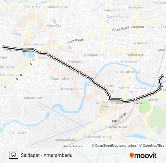 88R Bus Line Map
