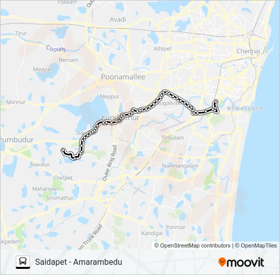 88R Bus Line Map
