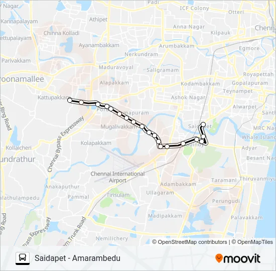88R Bus Line Map