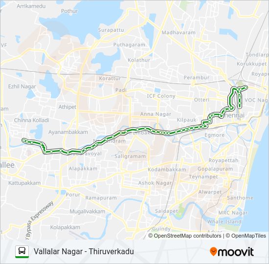 59 Ride On Bus Schedule 59 Route Schedules Stops Maps Thiruverkadu Updated