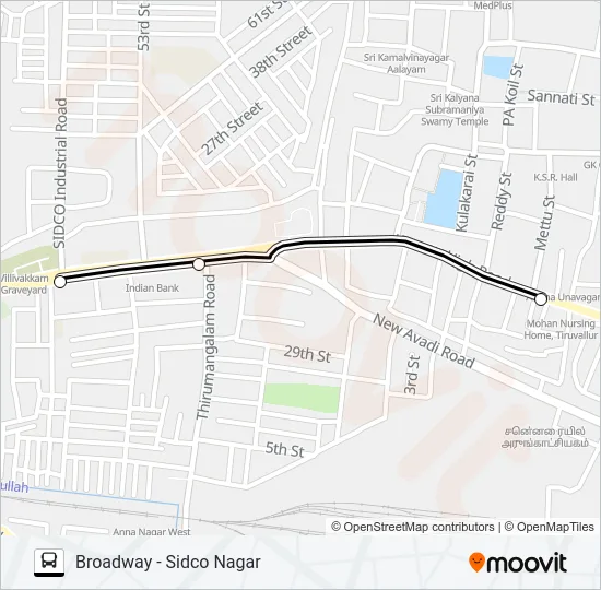 20D Bus Line Map