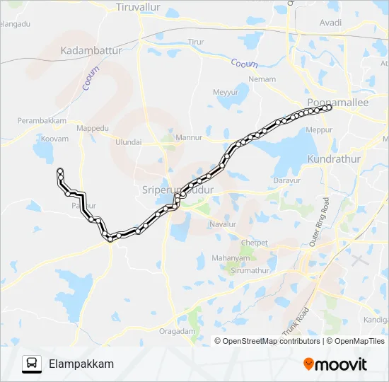 578PC Bus Line Map