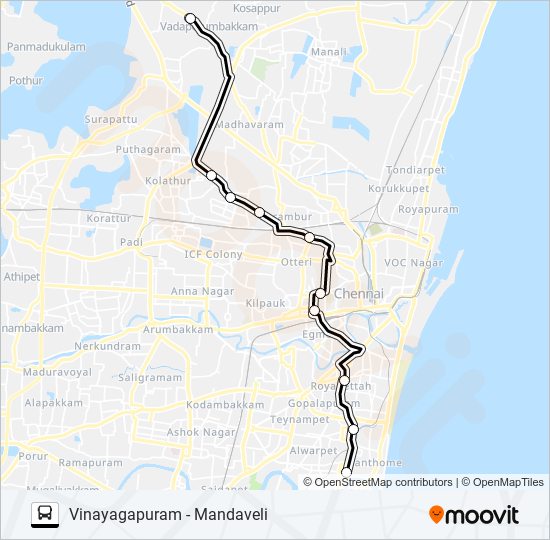 29ET bus Line Map