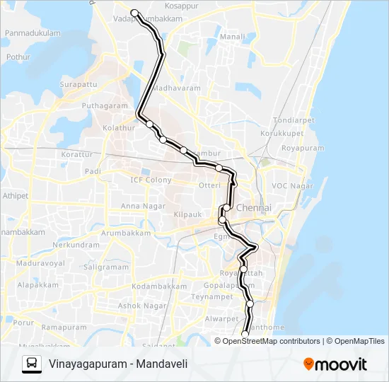 29ET Bus Line Map