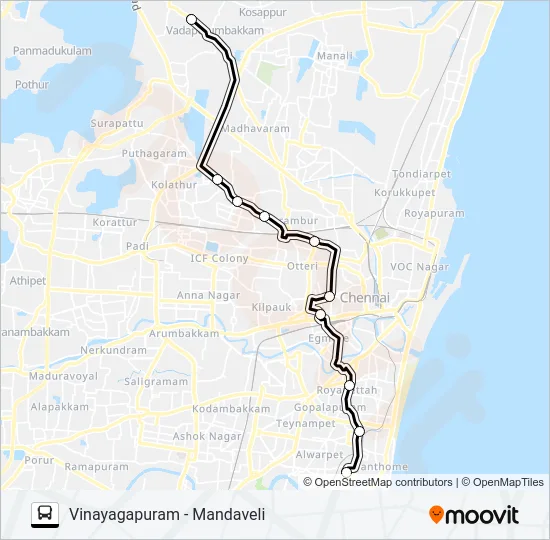 29ET Bus Line Map