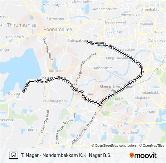 M60 Bus Line Map