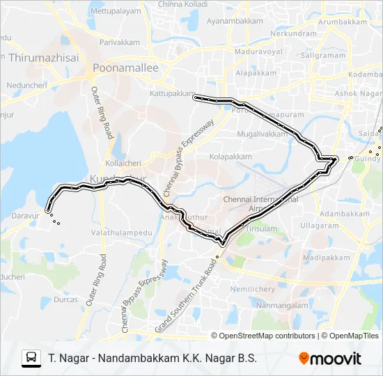 M60 Bus Line Map