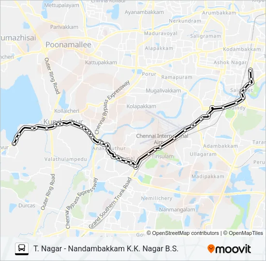 M60 Bus Line Map