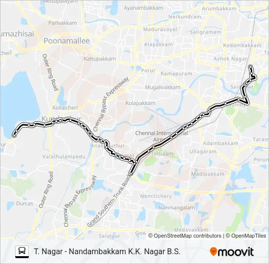 M60 Bus Line Map
