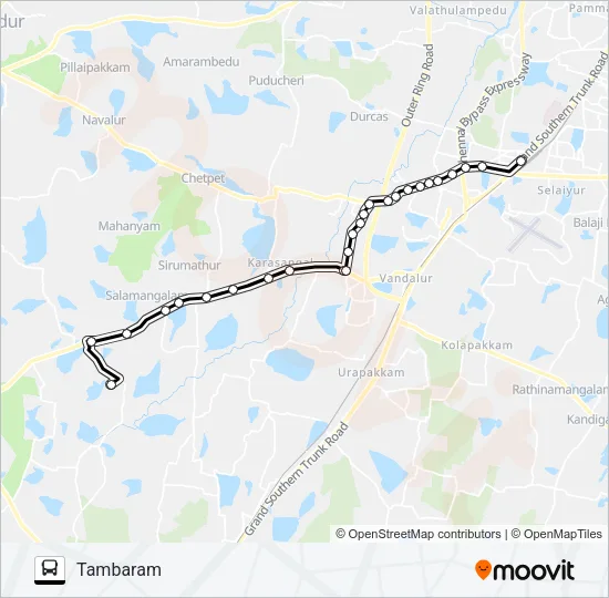 79A Bus Line Map