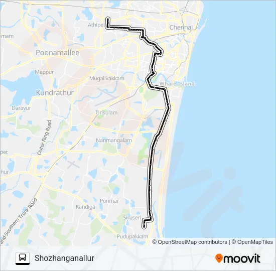 147X Bus Line Map