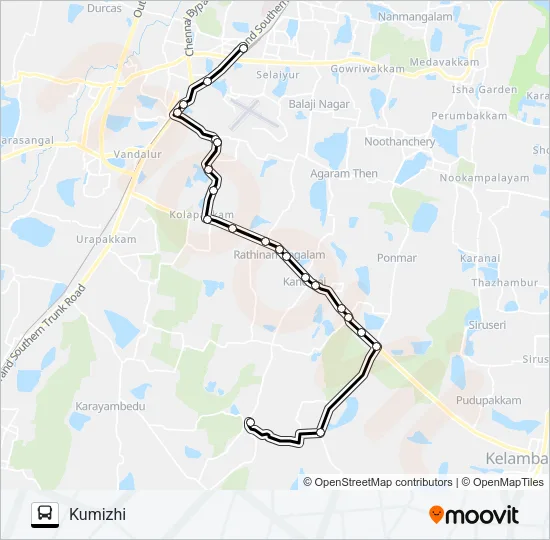 55DET Bus Line Map