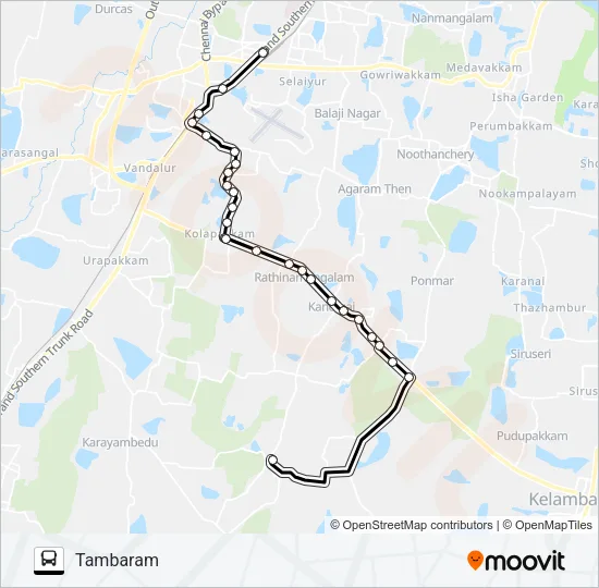 55DET Bus Line Map