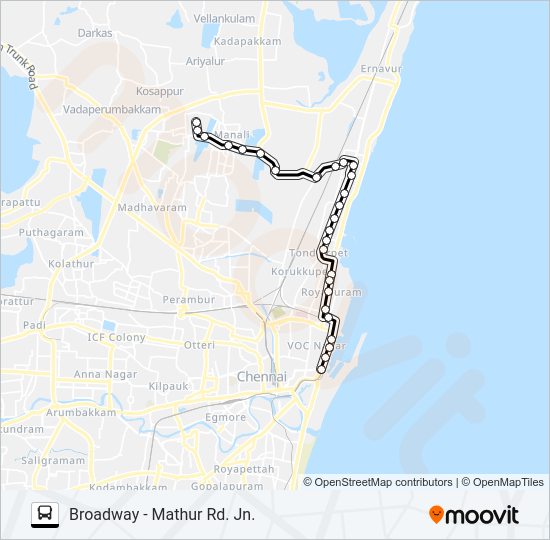 56DET Bus Line Map