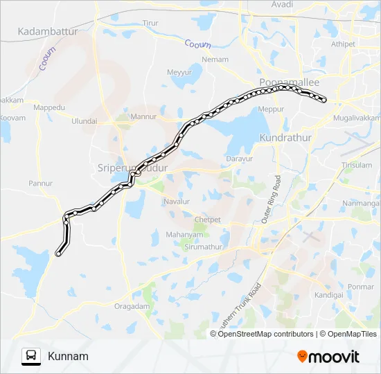 578ET Bus Line Map