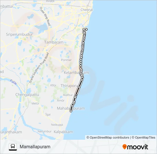 588B Bus Line Map