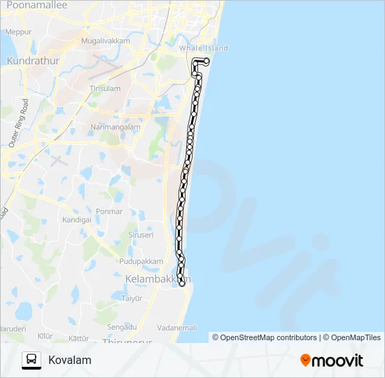 588B Bus Line Map