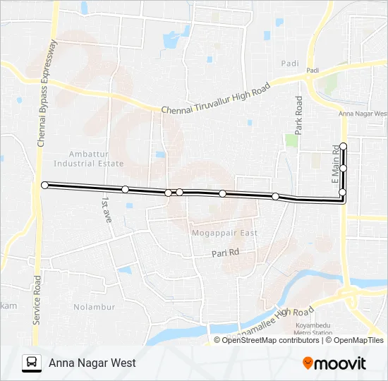40L Bus Line Map