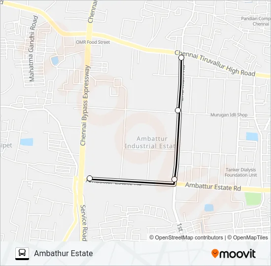 40L Bus Line Map