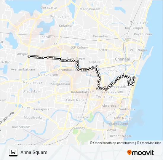 40L Bus Line Map