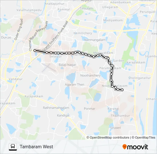 99C Bus Line Map