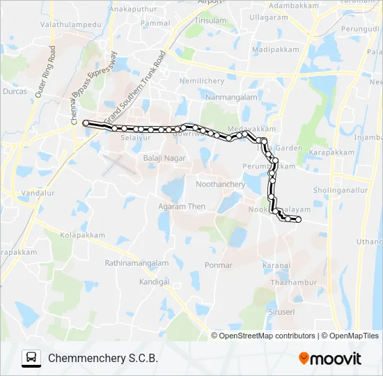 99C Bus Line Map