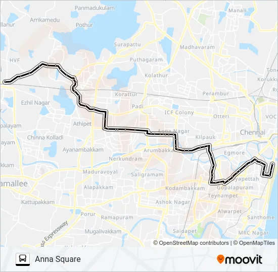 40H Bus Line Map