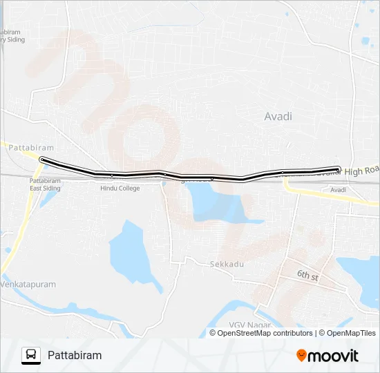 40H Bus Line Map