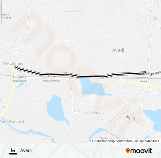 40H Bus Line Map